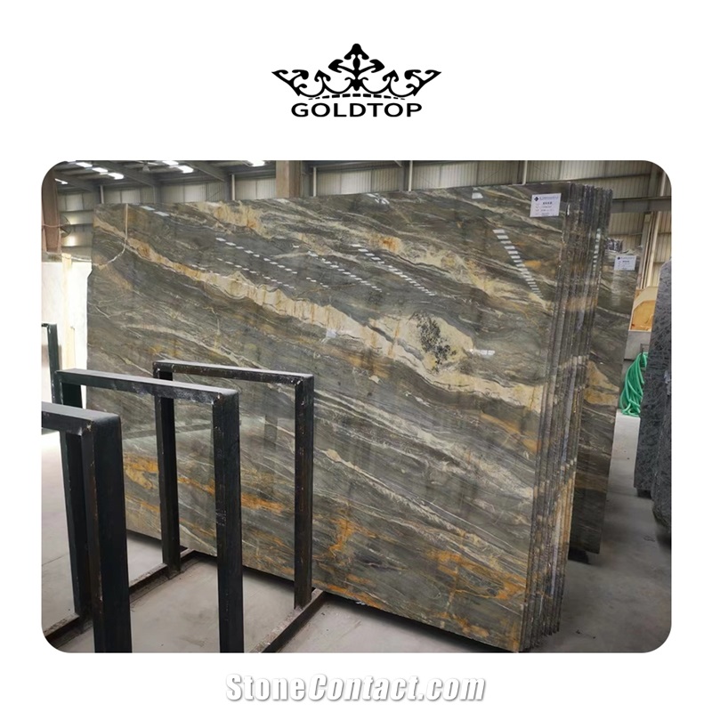 GOLDTOP OEM/ODM Pascal Grey Marble Slabs