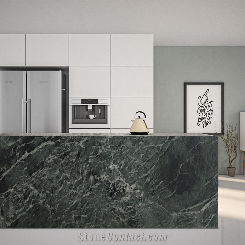 Good Quality Indian Meridian Green Marble Tiles