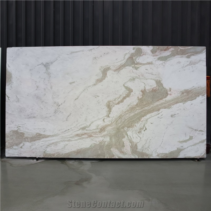 Luxry Tropical White Green Marble Tiles & Slabs