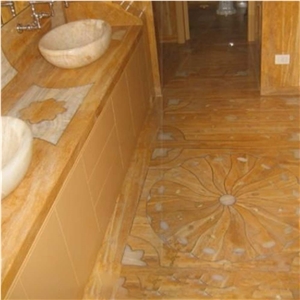 Yellow Giallo Siena Tiles For Bathroom Design