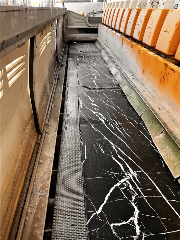 Moroccan Black Marquina Marble Slabs