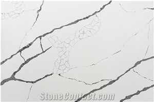 LQ-820 Bookmatch Quartz Calacatta Made In Vietnam