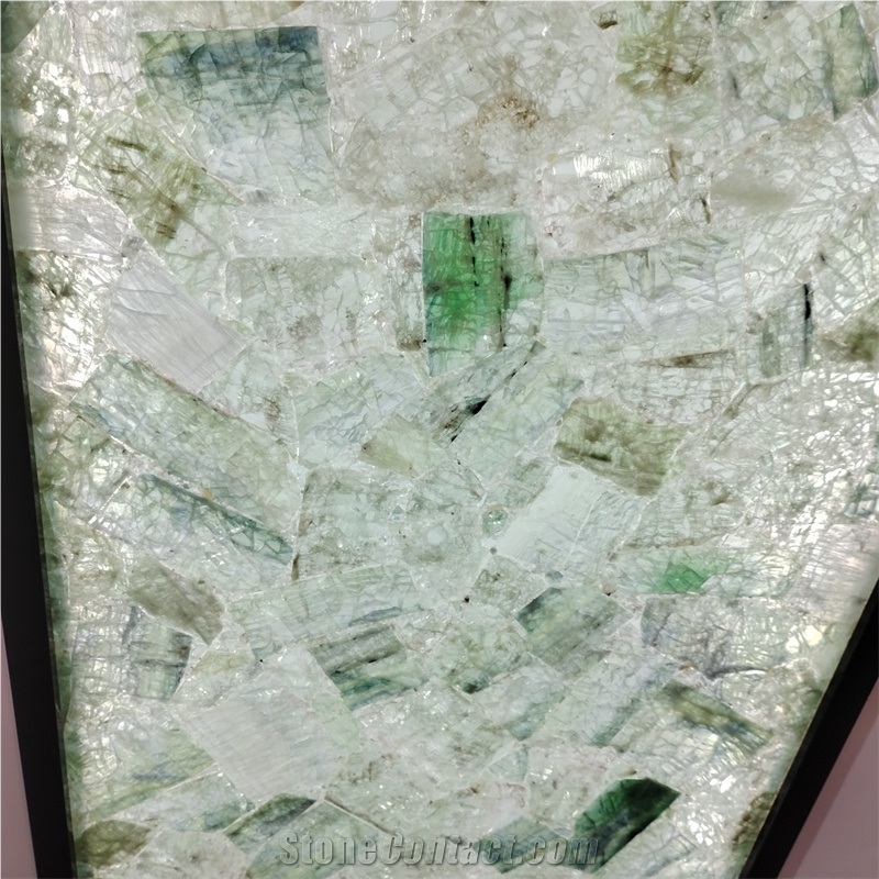 Popular Luxury Green Marcusite Semiprecious Stone Slabs