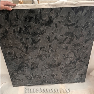 Brazil Versace Black Granite Slabs Elegant Metallic Grey