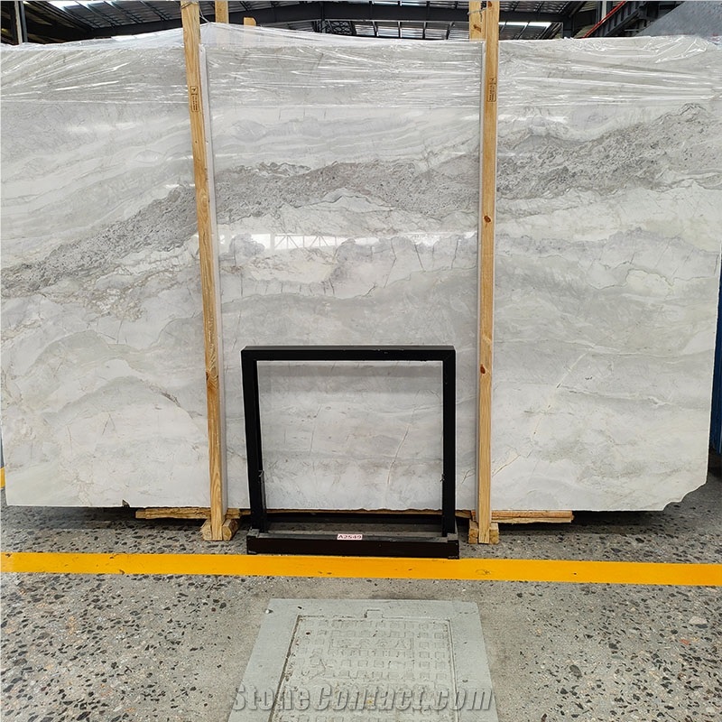 Customization Size Albert White Marble Slab For Interior