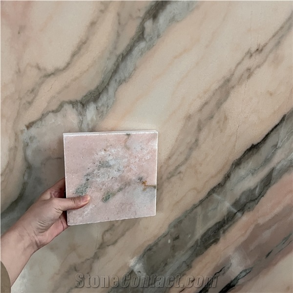 Estremoz Rosa Aurora Marble Slabs For Home Design Project