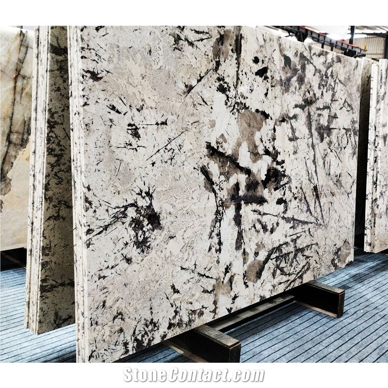 Exotic Natural Alaska White Granite Slabs For Bathroom Floor