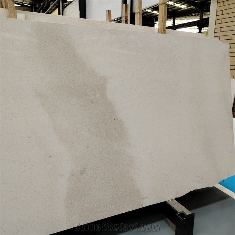 Factory Honed Italy Beige Crema Pearl Limestone Slabs Wall