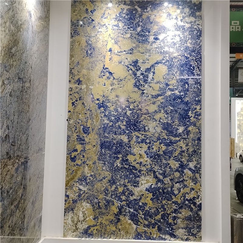 Fancy  Blue Sodalite Granite Slabs And Tiles For Background