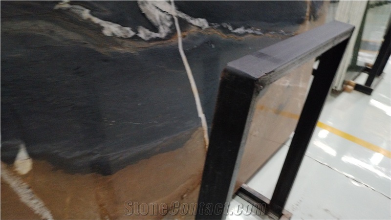 Grand Antique Black Jacob Marble Slabs And Tiles For Hotel