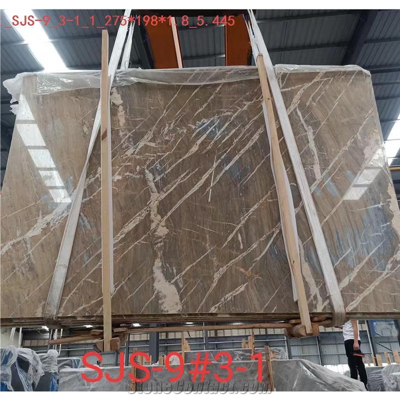 High Quality  Polished Blue Jeans Marble Slab For Wall