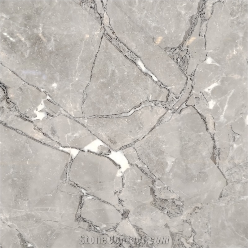Wholesale Polished Grey Silver Waves Marble For Flooring