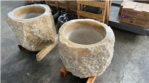 Natural Onyx Planters