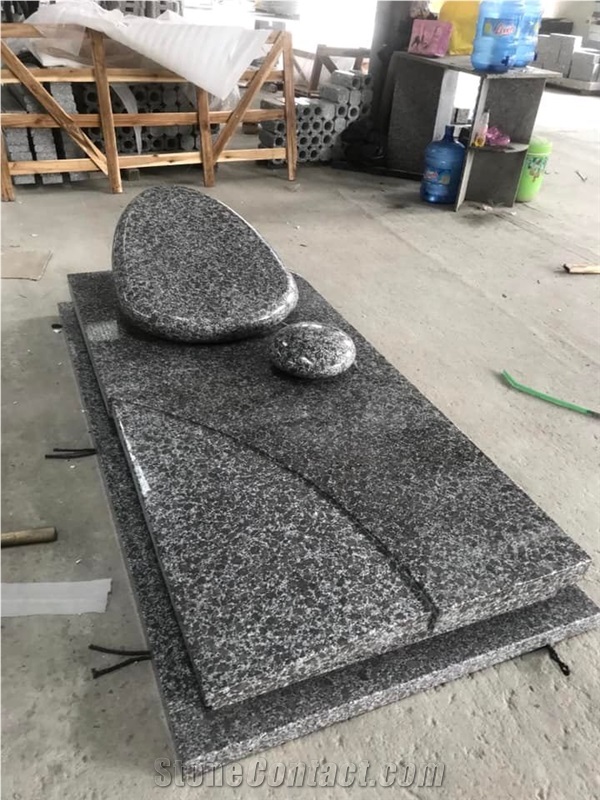 High Grade Black Granite Headstone Vietnam Factory