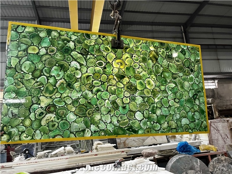Green Agate Semiprecious Stone,Semiprecious Wall Stone