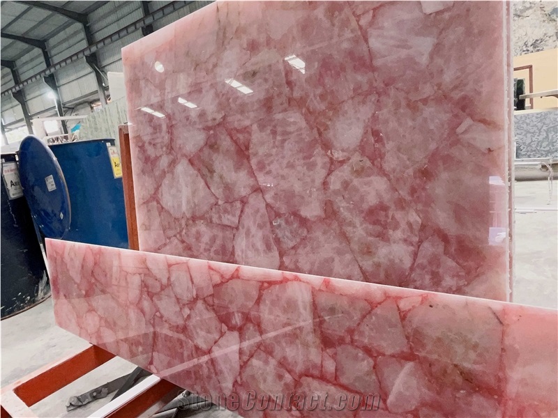 Pink Quartz Semiprecious Stone