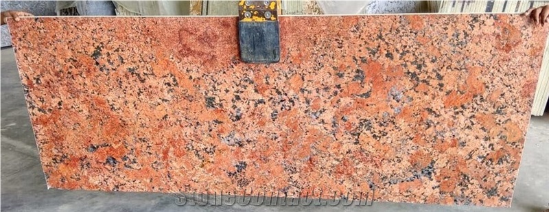 Alaska Red Granite Slabs Polished Finish