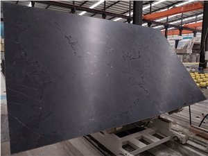 Negresco Black Quartzite Big Slab Honed Processing