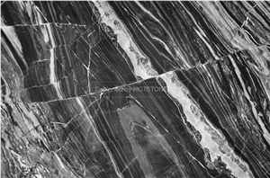 Black Wave Marble Slabs