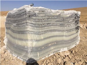 Zebra Onyx - Smoky Grey Onyx Blocks