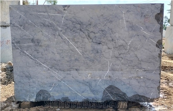 Modern Grey Stone Blocks, Cambodia Lux Ash Marble Blocks