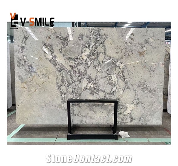 Grey Marble Slab For Table Top