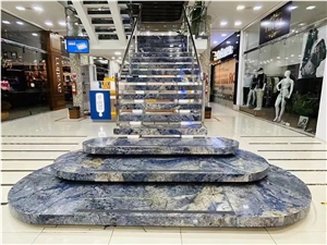 Natural Blue Azul Bahia Granite Stair, Step & Risers