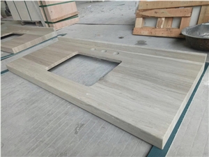 White Wooden Marble Vanity Tops, Bathroom Countertop