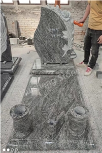 Kuppam Green Granite  Monument/Tombstone Custom Design
