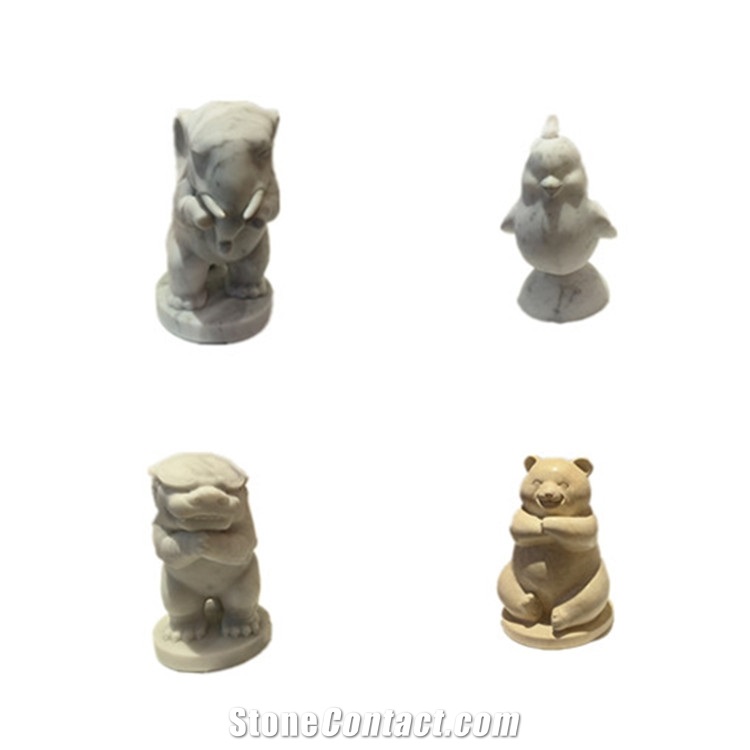 Animal Pop Art Stone Artifacts- Stone Handicrafts