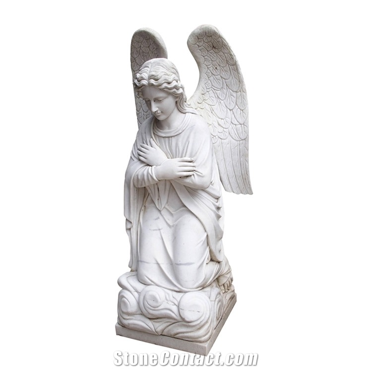 European Church Winged Angel Statues Sculpture