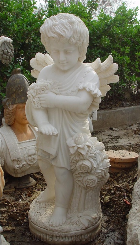 Little Angel Statues Marble Statue Decor Home