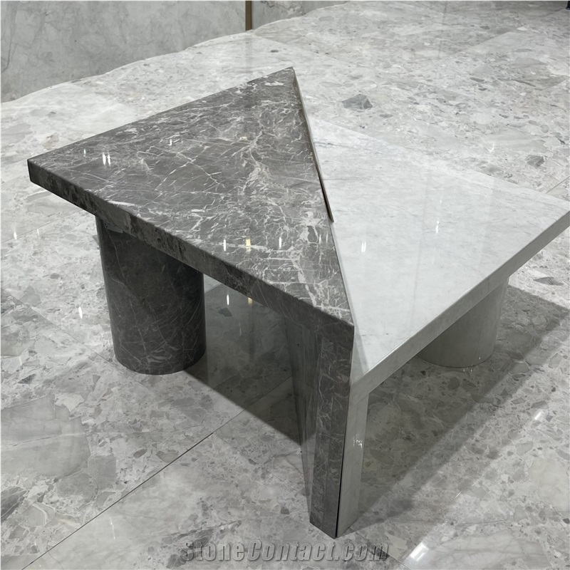 RF Bvlgari White Marble Table For Interior Decoration