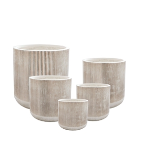 Fiber Clay Pots Flower Pots Planter For Home Outdoor Garden