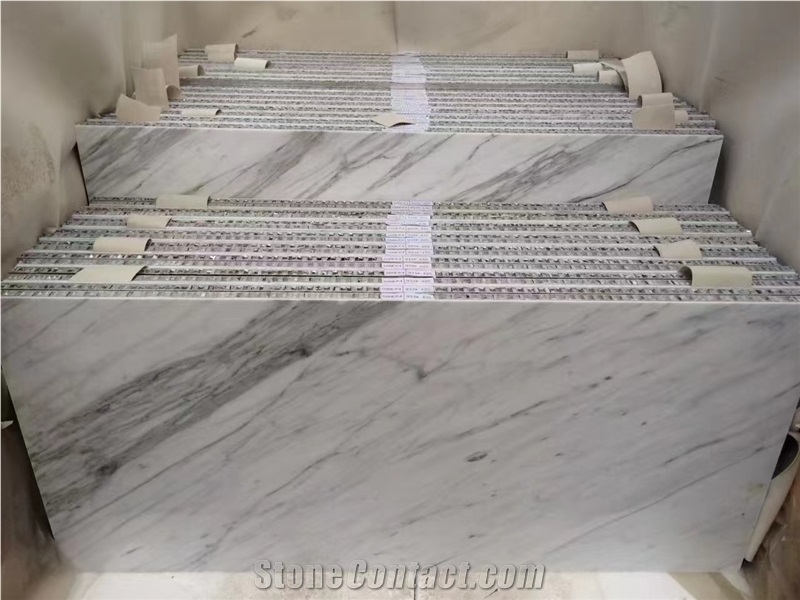 Statuario White Marble Honeycomb Panels