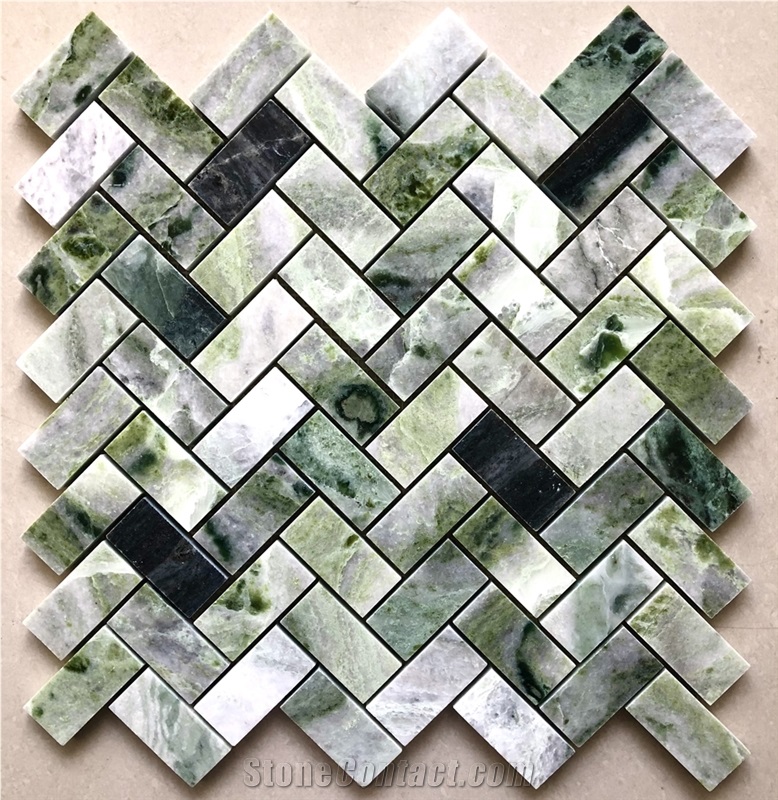 Ice Jade Marble Mosaic Tiles
