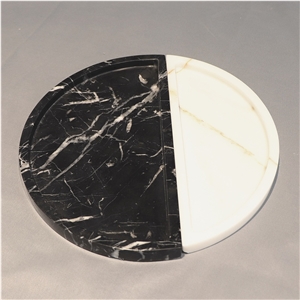 Black And White Marble Tray