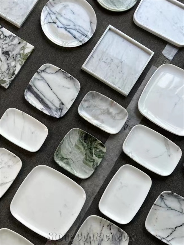 Black And White Marble Tray