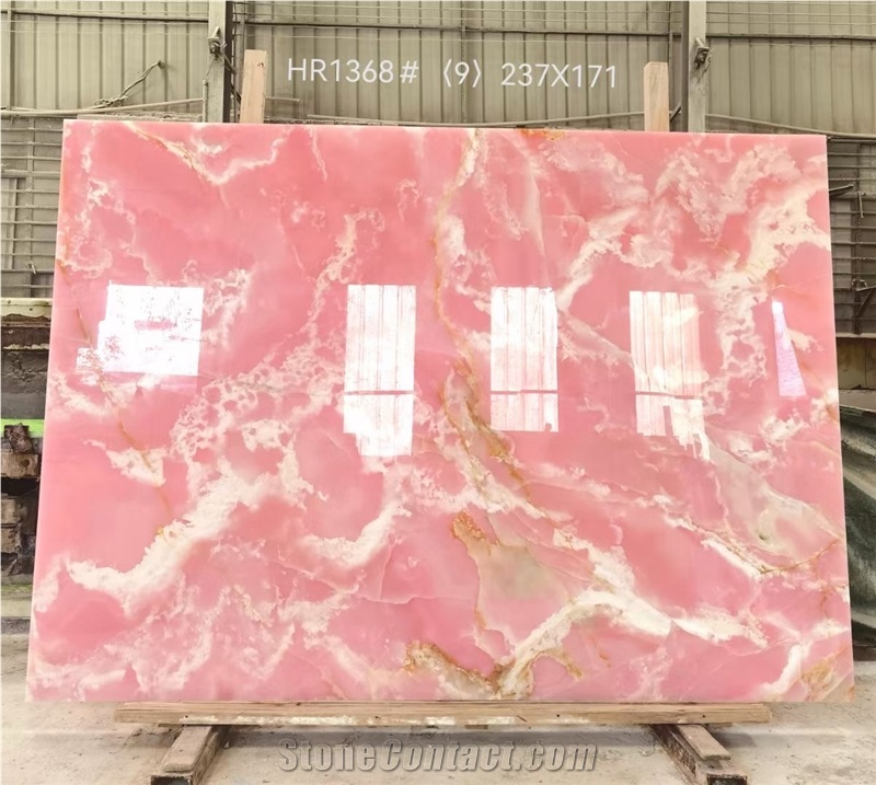 Pink Onyx Slab&Tiles For House Decoration