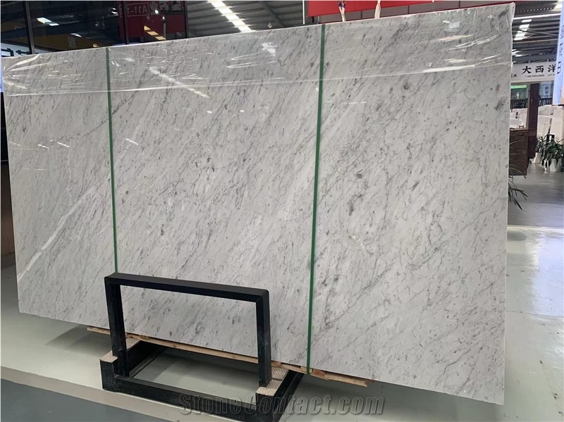 Bianco Carrara White Marble Slabs Tiles China