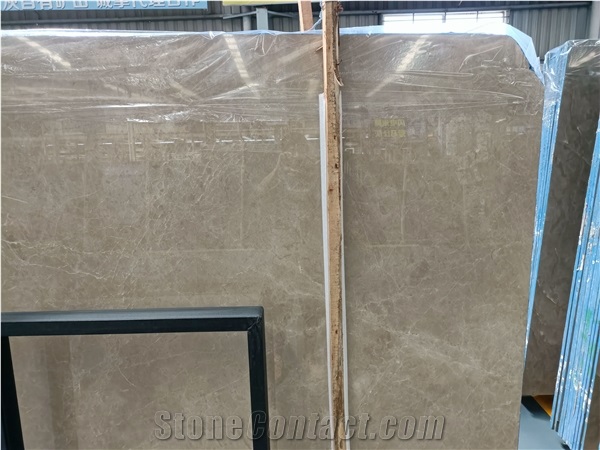 Gold Grey Marble Large Polished Slabs Tiles China