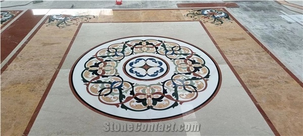 Water-Jet Medallion, Marble Inlay Medallions