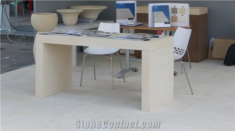 Custom Design Table In Pietra Leccese