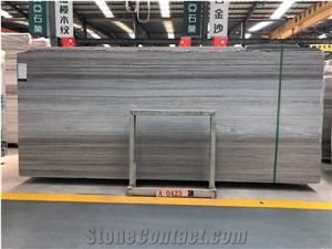 China Crystal Blue Wooden Vein Marble