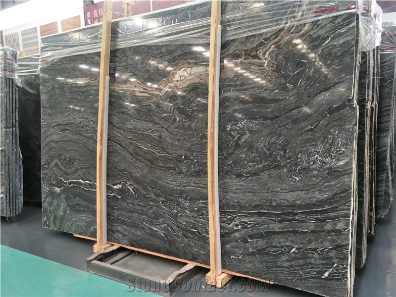 Black Wooden Marble For Wall Tiles