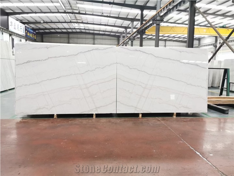 Guangxi White Marble Stone For Flooring Tiles
