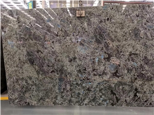 Lemurian Blue Granite Slab For Interior Decoration