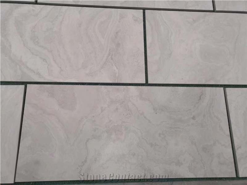 White Wood Grain Marble For Hotel Decoration