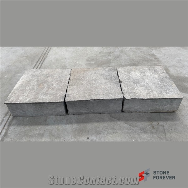 Flamed Grey Limestone Flooring Cubes