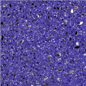 DXW704 Blue Provence Terrazzo Nature Aggregate Tile